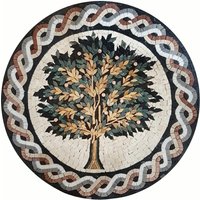Baum Des Lebens Mosaik Wand Kunst Küche Backsplash Handgefertigte Marmor Fliesen von VenusMosaics