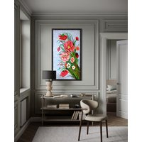 Blumen-Kunst-Mosaikblumen Wand-Kunst-Bunte Handgemachte Marmor-Mosaik-Wandfliese Blumen-Kunst-Mosaikblumen Wand-Kunst-Bunte Handgemachte Marmor-Mosaik-Wandfliese von VenusMosaics