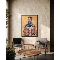Christliche Mosaik-Kunst-Porträt Der Heiligen Mosaik-Wandfliese von VenusMosaics