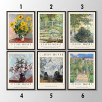 Claude Monet Drucke Set - Stellen Sie Ihr Eigenes Zusammen | Wandkunst, Poster, Jugendstil Drucke, Ausstellungskunst, Vintage Kunst von VenusseArt