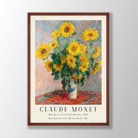 Claude Monet Kunstdruck | Blumen Kunstdruck, Wandkunst, Jugendstil Drucke, Ausstellungskunst, Schlafzimmer Küchendruck von VenusseArt