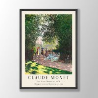 Claude Monet Kunstdruck | Der Parc Monceau, Wandkunst, Jugendstil Drucke, Ausstellungskunst, Bauernhausdekor, Küchendruck von VenusseArt