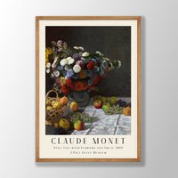 Claude Monet Kunstdruck | Gemälde, Wandkunst, Blumen Kunstdrucke, Ausstellung Kunst, Bauernhaus Dekor, Küchen Dekor von VenusseArt