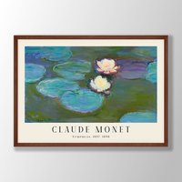 Claude Monet Kunstdruck | Gemälde, Wandkunst, Jugendstil Drucke, Ausstellungskunst, Garten Modernes Wohndekor von VenusseArt