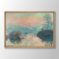 Claude Monet Kunstdruck | Gemälde, Wandkunst, Sonnenuntergang Ausstellung Kunst, Bauernhaus Dekor, Moderne Wohnkultur von VenusseArt