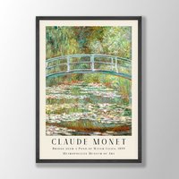 Claude Monet Kunstdruck | Seerose Druck, Wandkunst, Jugendstil Drucke, Ausstellung Kunst, Schlafzimmer Küchen Druck von VenusseArt
