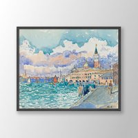 Henri Edmond Kreuz Kunstdruck | Venedig | 1903, Cross Poster, Landschaftsdruck, Museumsausstellung Aquarell Malerei von VenusseArt