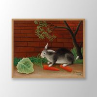 Henri Rousseau Druck | Die Hasenmahlzeit 1908, Poster, Wall Art, Museum Ausstellungsplakat, Museumsdruck Henri Rousseau Druck | Die Hasenmahlzeit 1908, Poster, Wall Art, Museum Ausstellungsplakat, Museumsdruck von VenusseArt