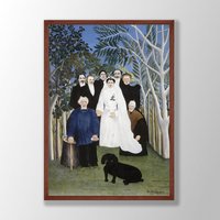Henri Rousseau Kunstdruck | The Wedding Party 1905, Poster, Wandkunst, Housewarming Geschenkidee, Museumsausstellung Poster von VenusseArt