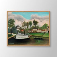Henri Rousseau Kunstdruck | Wäscheboot Von Pont De Charenton 1895, Poster, Rousseau Wandkunst, Museum Ausstellung Poster, Museum Print Henri Rousseau Kunstdruck | Wäscheboot Von Pont De Charenton 1895, Poster, Rousseau Wandkunst, Museum Ausstellung Poster, Museum Print von VenusseArt