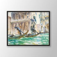 John Singer Sargent Kunstdruck | Ansicht Von Venedig | 1906, Plakat, Museumsausstellungsplakat, Aquarellmalerei von VenusseArt
