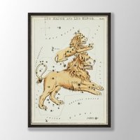 Löwe Sternzeichen Kunstdruck | Astrologie Drucke, Poster, Tarot Inspirierte Kunst, Wandkunst, Geschenk, Geschenk von VenusseArt