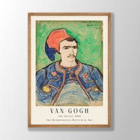 Van Gogh Druck | The Zouave Print, Poster, Museum Ausstellungsposter, Gemälde, Museumswandkunst, Modernes Wohndekor von VenusseArt