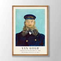 Van Gogh Druck | Porträt Von Postbote Roulin, Poster, Museumsausstellungsplakat, Gemälde, Museumswandkunst, Moderne Kunst Für Zuhause von VenusseArt