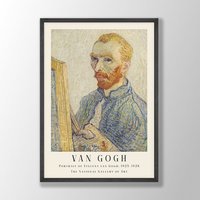 Van Gogh Druck | Porträt Von Vincent Van Gogh, Poster, Museumsausstellungsplakat, Gemälde, Museumswandkunst von VenusseArt