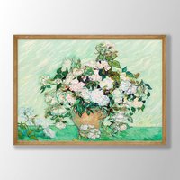 Van Gogh Druck | Rose Druck, Poster, Museum Ausstellungsplakat, Gemälde, Wandkunst, Blumendruck von VenusseArt