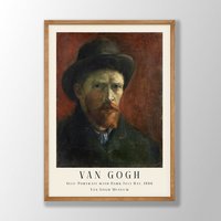 Van Gogh Druck | Selbstportrait Druck, Poster, Museumsausstellung Gemälde, Museumswandkunst, Moderne Hauskunst von VenusseArt