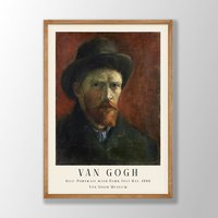 Van Gogh Druck | Selbstporträt Poster, Museum Ausstellungsplakat, Gemälde, Wandkunst, Moderne Kunst Zu Hause Van Gogh Druck | Selbstporträt Poster, Museum Ausstellungsplakat, Gemälde, Wandkunst, Moderne Kunst Zu Hause von VenusseArt