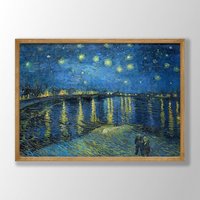 Van Gogh Druck | Sternennacht Über Der Rhone, Poster, Museumsausstellungsplakat, Gemälde, Museumswandkunst, Moderne Hauskunst von VenusseArt