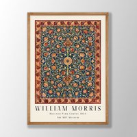 William Morris Kunstdruck | Poster, Holland Park Teppichdruck, Jugendstildruck, Blumenwandkunst, Kunst Für Die Küche von VenusseArt