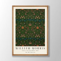 William Morris Kunstdruck | Poster, Violette Wandkunst, Jugendstil Druck, Violetter Florale Küche von VenusseArt