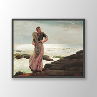 Winslow Homer Kunstdruck | Ein Licht Auf Dem Meer | 1897, Poster, Wandkunst, Museumsausstellungsplakat, Museumsdruck von VenusseArt