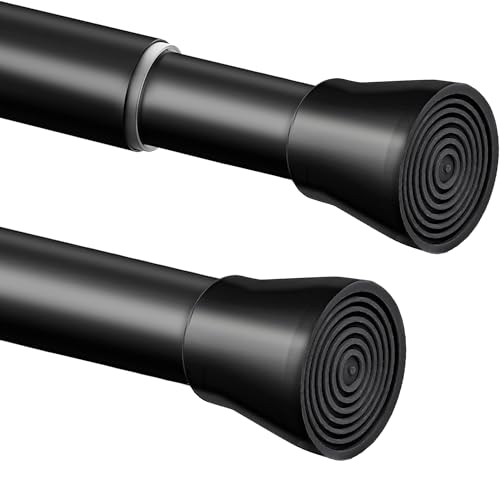 Duschstange Zum Klemmen 400cm Extra Lang Mit Teleskopstange Und Vorhangstange Ohne Bohren Für Balkon Oder Dusche 350–405cm Ø32mm Schwarz von Venwemong