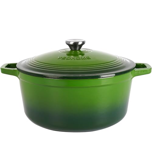 VeoHome Gusseisentopf 6L | Bräter | Gusseisen Topf Grün - Schmortopf |Bratentopf | Bratpfanne | Kochtopf| Schmor- oder Bratgerichte Eintopf, Brotbacken| Dutch Oven|Backofengeeignet| Emaille VeoHome Gusseisentopf 6L | Bräter | Gusseisen Topf Grün - Schmortopf |Bratentopf | Bratpfanne | Kochtopf| Schmor- oder Bratgerichte Eintopf, Brotbacken| Dutch Oven|Backofengeeignet| Emaille von VeoHome