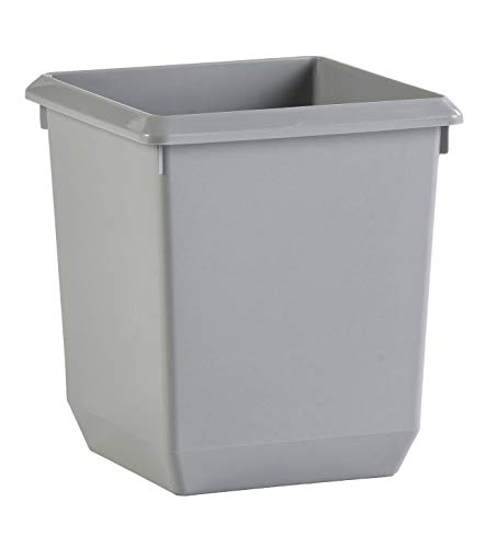 VEPA Mülleimer 31045457 – Abfalleimer (28 cm, 28 cm, 31 cm) grau von Vepa Bins