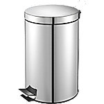 Vepa Bins Metall Abfalleimer 24,8 x 40 cm Silber von Vepa Bins