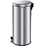 Vepa Bins Metall Abfalleimer 33 x 66 cm Silber von Vepa Bins