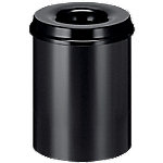 Vepa Bins Stahl Abfalleimer 25,5 x 26 x 36 cm Schwarz von Vepa Bins