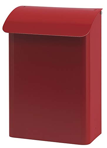 Wandbriefkasten, b 29 cm, VB 444070, Rot von Vepa Bins