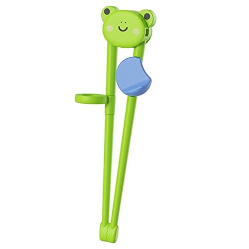 Kindertrainings-Essstäbchen, niedliche Cartoon-Essstäbchen, einfach zu verwendende Lern-Essstäbchen mit Anti-Luxation-Schnallendesign von Vepoty