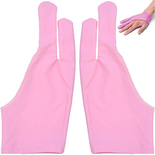 Vepoty Anti -Smudge -kunsthandschuh 2pcs Zwei Finger Zeichnen Handschuh Tablet Zeichnung Handschuh Künstler Handschuh Für Papierkizzieren von Vepoty