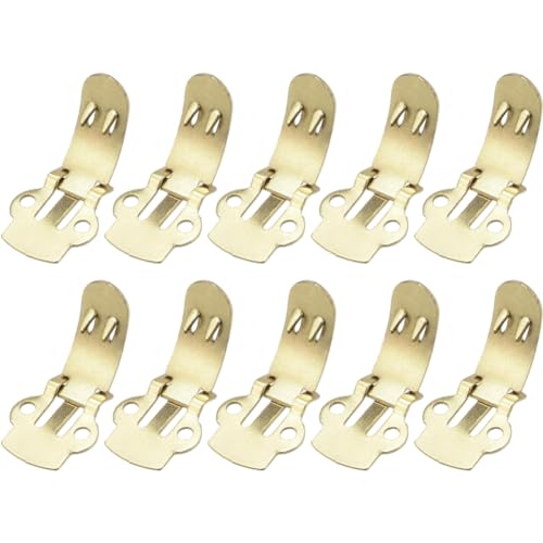 Vepoty Edelstahl Leere Schuhclips 10pcs Schuhklemmen DIY Bastelfunde Zubehör Schuhbedarf Gold Gold von Vepoty