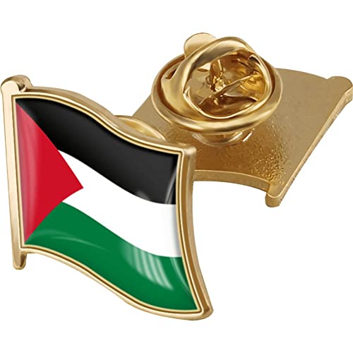 Vepoty Palästina Flagge Revers Pin Badge National Country Flagge Button Revers Pin Kostenlos Palästina National Emaille Pin Für Männer Frauen von Vepoty