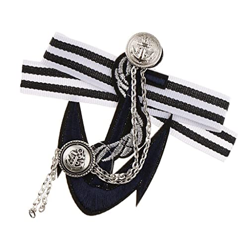 Vepoty Vintage Anstecknadel Abzeichen nautische Themen Brosche Anstecknadel Design Pin Mode gestreifte Brosche für Bekleidungszubehör von Vepoty
