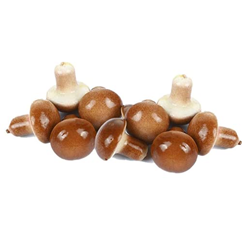 vepoty 10pcs Mini Gefälschte Pilzsimulation Obst Und Gemüse Bonsai Ornamente Urlaub Dekoration Fotografie Requisiten von Vepoty