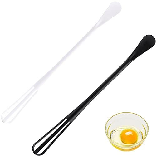 vepoty 2 Stücke Kunststoff Schneebesen Mini Multifunktionale Schneebesen Küchenutensilien Löffel Ei Werkzeuge Zubehör von Vepoty