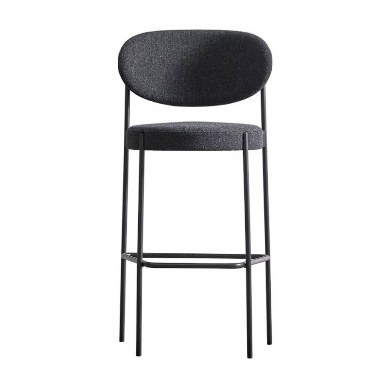 VerPan - Series 430 Barhocker - dunkelgrau/Stoff Hallingdal 65 180/BxHxT 54x110x51,5cm/Gestell schwarz von VerPan