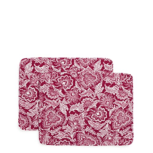 Vera Bradley Damen Wendbare, 2 Stück Tischset, Java Red-Recycelte Baumwolle von Vera Bradley