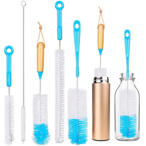 5 Stück Flaschenbürsten,Langer Griff Flauschiger Pomponkopf Universal Reinigungsbürsten für Gründliche Reinigung von Trinkflaschen,Babyflaschen,Gläsern,Thermoskannen,Strohhalmen 5 Stück Flaschenbürsten,Langer Griff Flauschiger Pomponkopf Universal Reinigungsbürsten für Gründliche Reinigung von Trinkflaschen,Babyflaschen,Gläsern,Thermoskannen,Strohhalmen von Verahaus