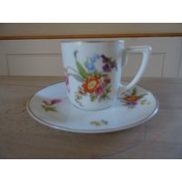 Hübsche Blumengeschmückte Espressotasse. Rosenthal Selb Hübsche Blumengeschmückte Espressotasse. Rosenthal Selb von VerasPorzellanladen
