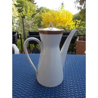Kult - Edle Kaffeekanne in Weiß Mit Gehämmertem Goldrand. Rosenthal "Form 2000" Kult - Edle Kaffeekanne in Weiß Mit Gehämmertem Goldrand. Rosenthal "Form 2000" von VerasPorzellanladen
