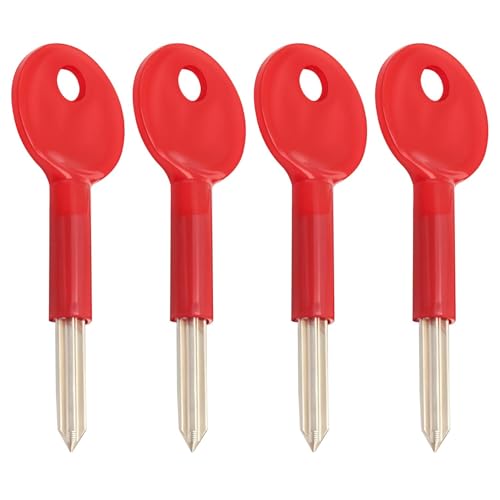 Verazquy 4 x roter Sternschlüssel – Universal-Sicherheitsriegel für Fenstertür, Sicherheitsriegel, Eisengestellbolzen, Ersatzrahmen für Feuertüren, Rohr, Brunnen und einfache Türen, Fenster, 80 mm Verazquy 4 x roter Sternschlüssel – Universal-Sicherheitsriegel für Fenstertür, Sicherheitsriegel, Eisengestellbolzen, Ersatzrahmen für Feuertüren, Rohr, Brunnen und einfache Türen, Fenster, 80 mm von Verazquy