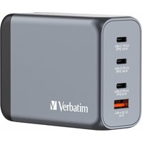 GaN Charger, Power Adapter mit USB-C und USB-A, Schnellladegerät als Mehrfachstecker von Verbatim