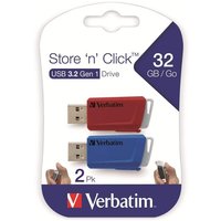 VERBATIM USB-Stick Click, 32 GB, 2er Pack VERBATIM USB-Stick Click, 32 GB, 2er Pack von Verbatim