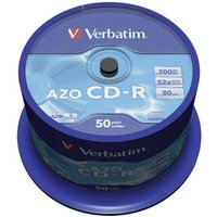 Verbatim 43343 CD-R Rohling 700 MB 50 St. Spindel von Verbatim