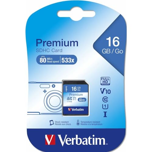 Verbatim 43962 SDHC-Karte 16GB Class 10 von Verbatim